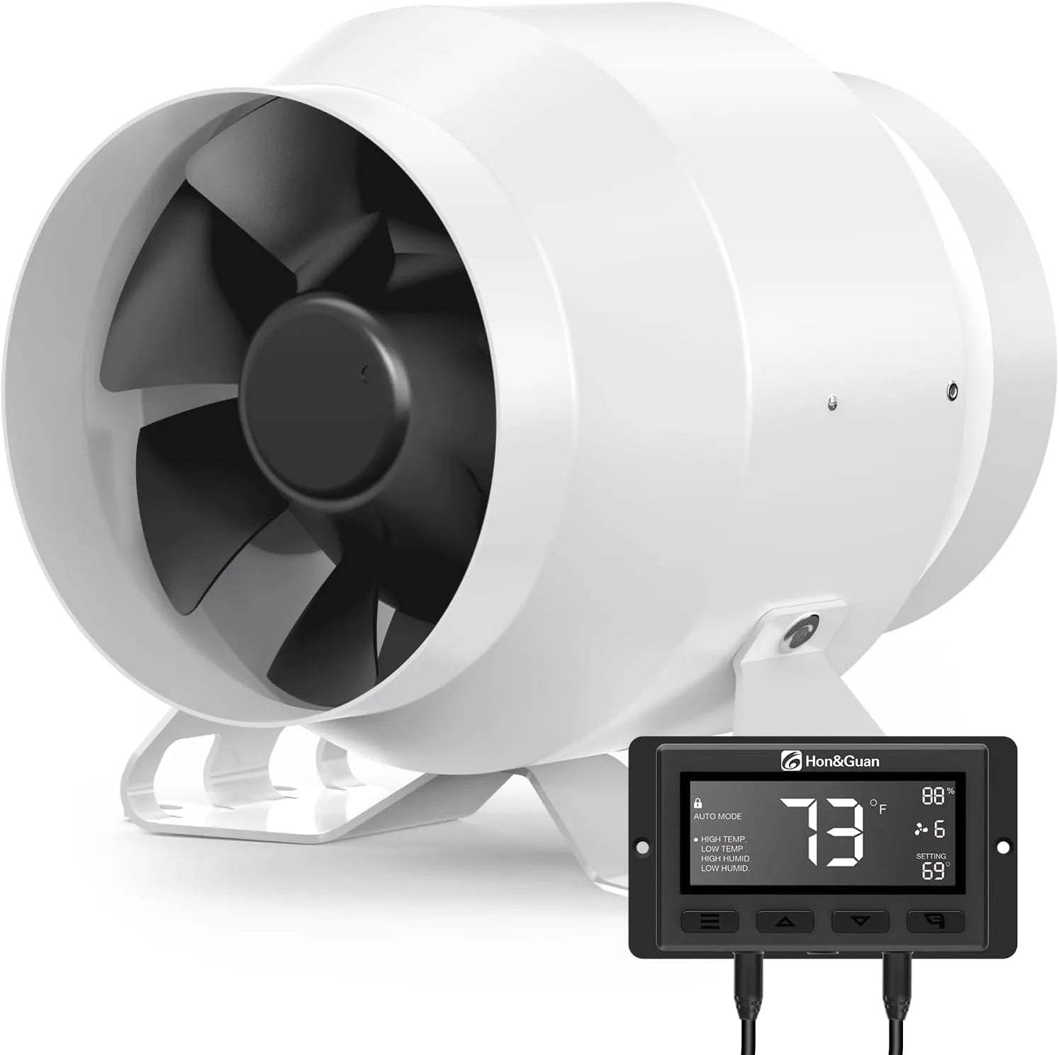 Inline Duct Fan with Controller