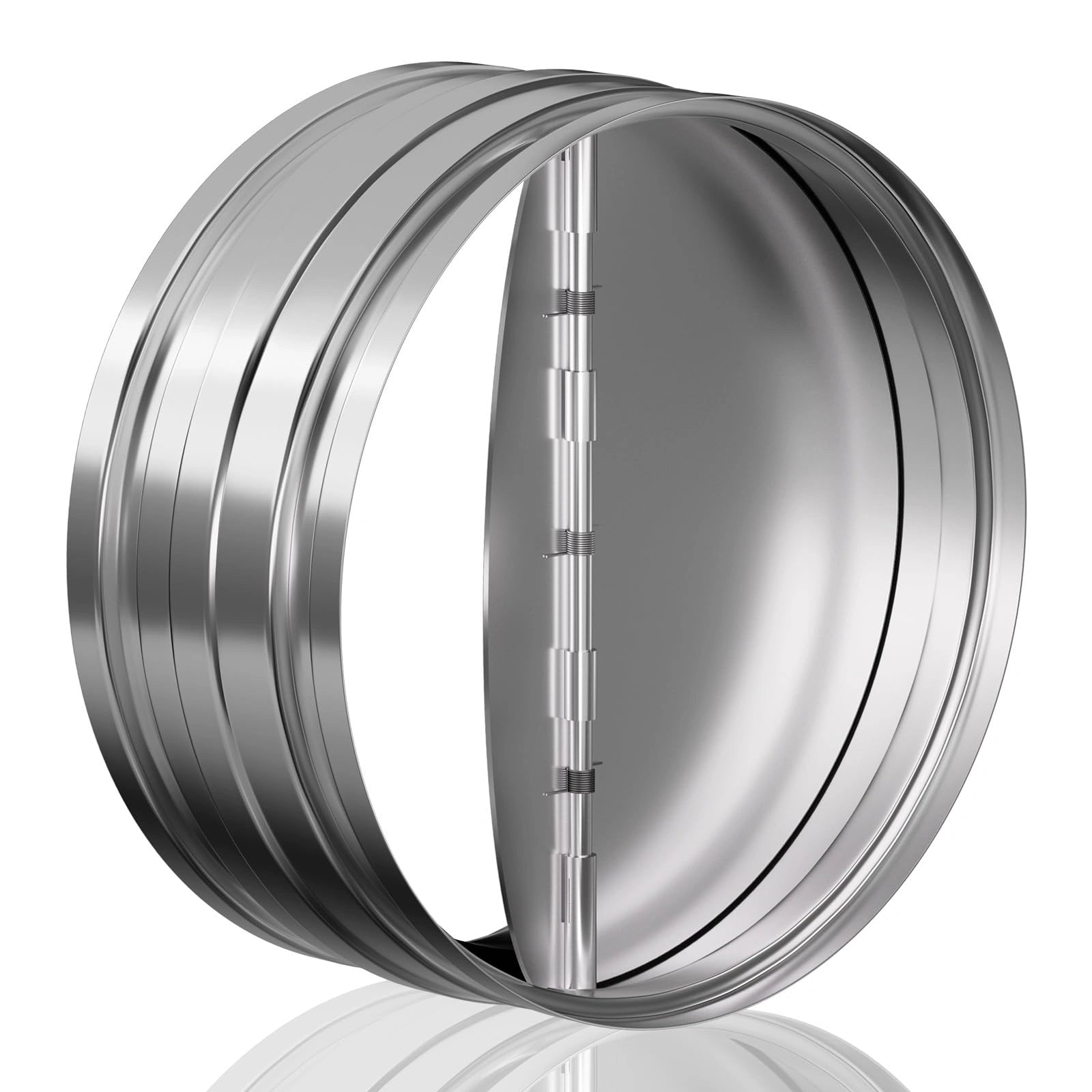 8 Inch Backdraft Damper by HON&GUAN – One-Way Airflow Ventilation Insert for Ducting Systems and Ventilation Fans